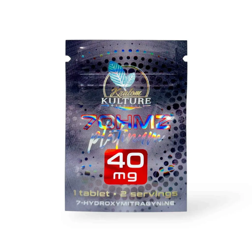 Kratom Kulture 7-OH Platinum Tablets 40mg-1ct.webp