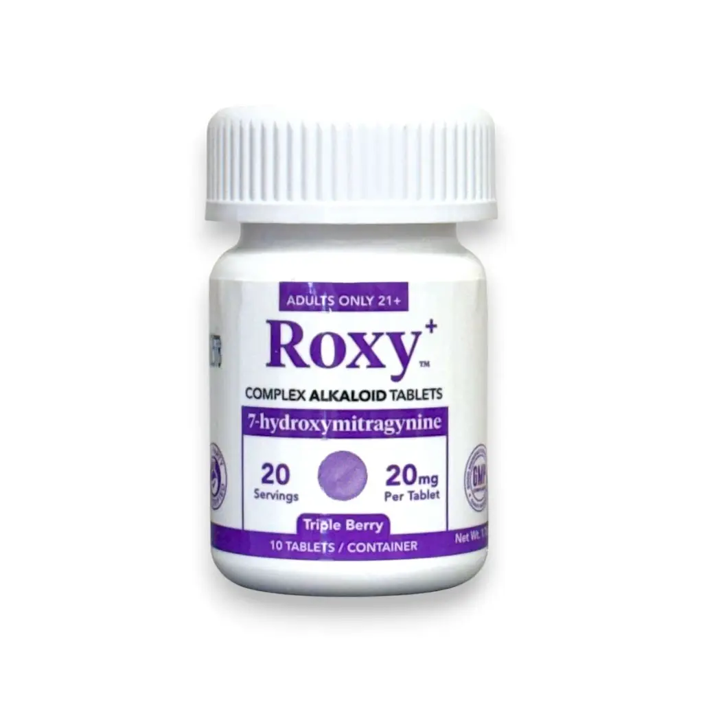 Roxy Complex Alkaloid 7-hydroxymitragynine Tablets Triple Berry 20mg-10ct.webp