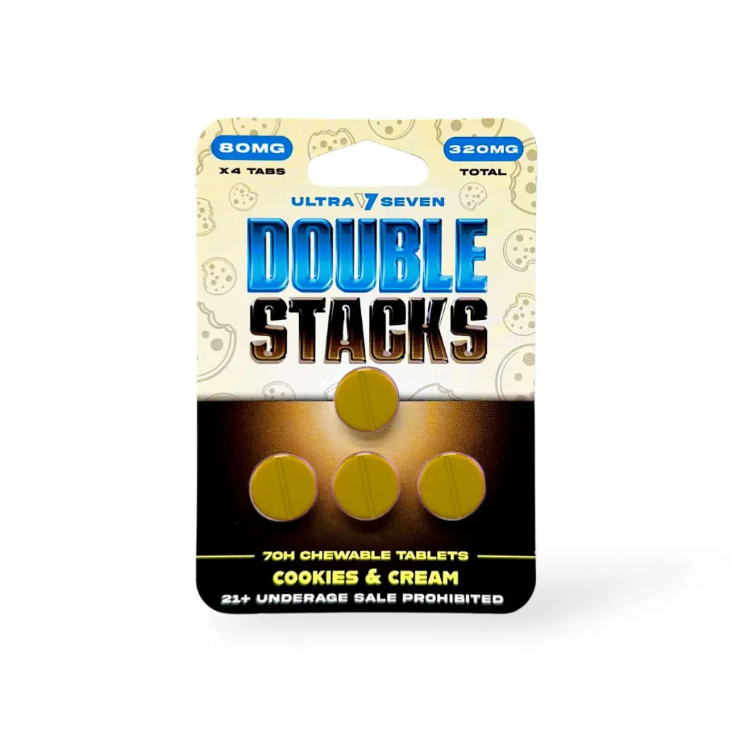 Ultra Seven Double Stacks 7-Oh Chewable Tablets Cookies & Cream 80mg-4ct.webp