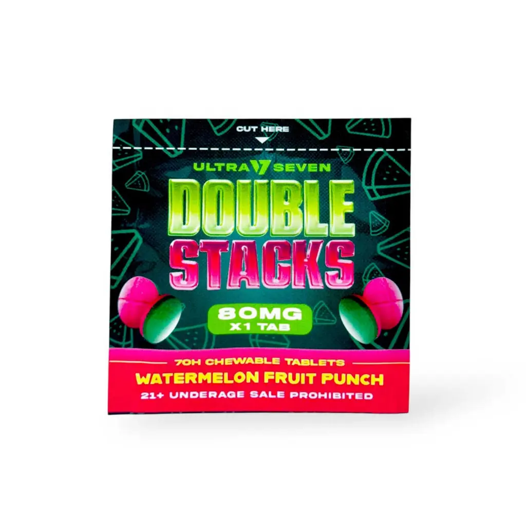 Ultra Seven Double Stacks 7-Oh Chewable Tablets Watermelon Fruit Punch 80mg-1ct.webp