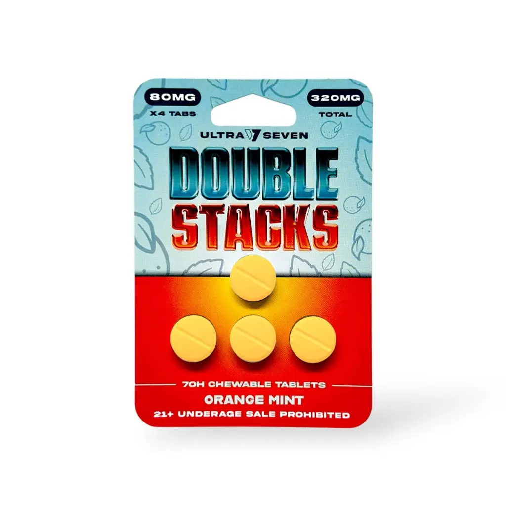 Ultra Seven Double Stacks 7-Oh Chewable Tablets Orange Mint 80mg-4ct.webp