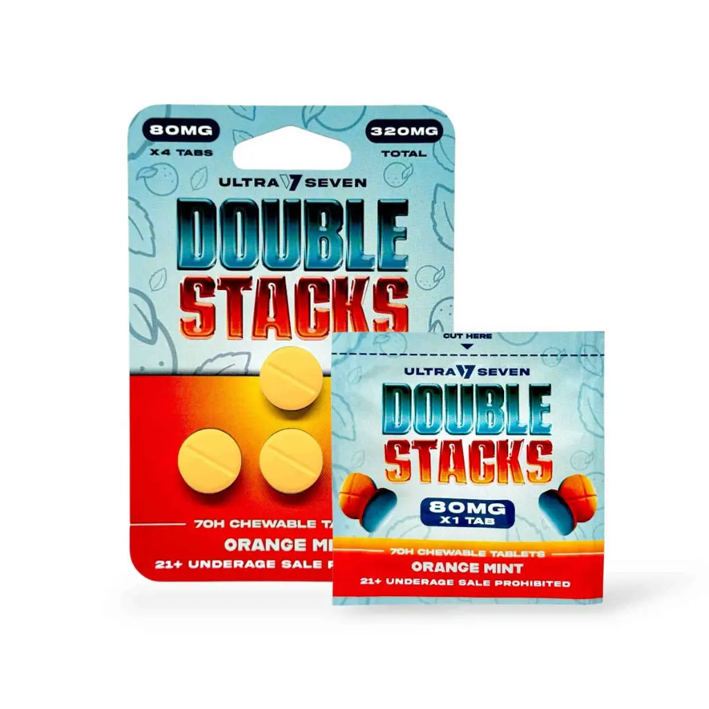 Ultra Seven Double Stacks 7-Oh Chewable Tablets Orange Mint 80mg-Both.webp