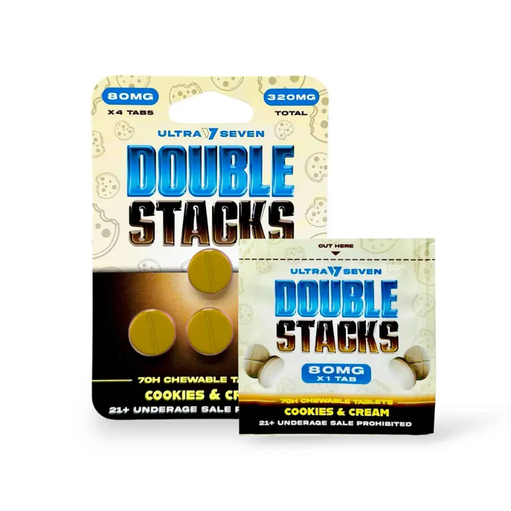 Ultra Seven Double Stacks 7-Oh Chewable Tablets Cookies & Cream 80mg-both.webp