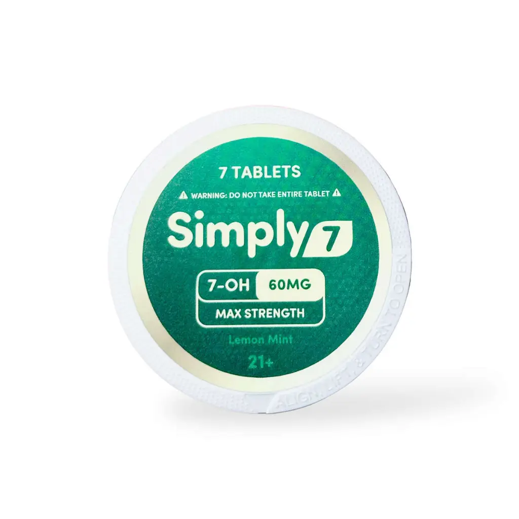 Simply7 7-OH Max Strength Tablet Lemon Mint 60mg-7ct.webp