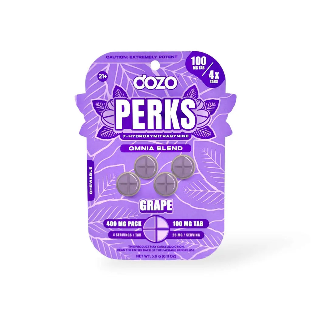Dozo Perks Extreme Potency 7-OH Omnia Grape 100mg.webp