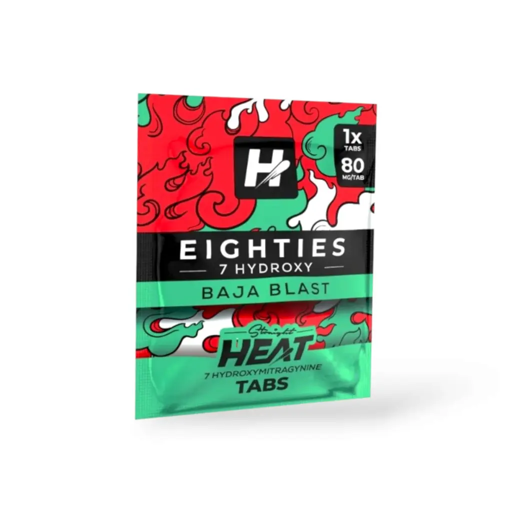 Straight Heat Eighties 7-Hydroxy Chewable Tablets Baja Blast 80mg-1ct.webp