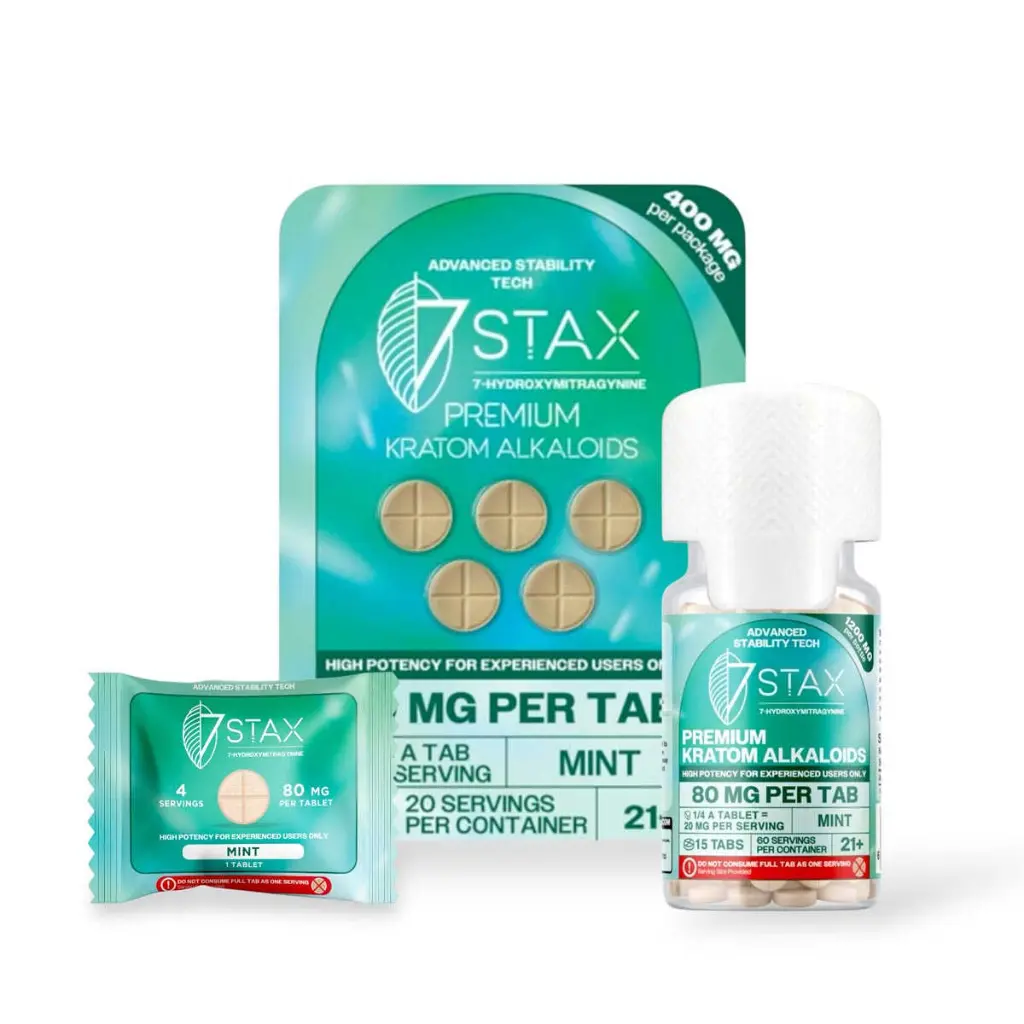 7 Stax 7 Hydroxymitragynine Tablets Mint 80mg-All.webp