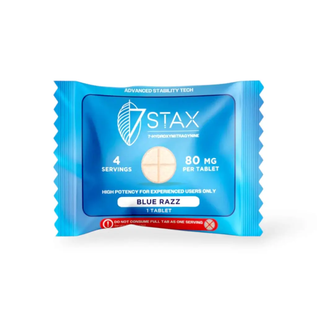 7 Stax 7 Hydroxymitragynine Tablets Blue Razz 80mg-1ct.webp