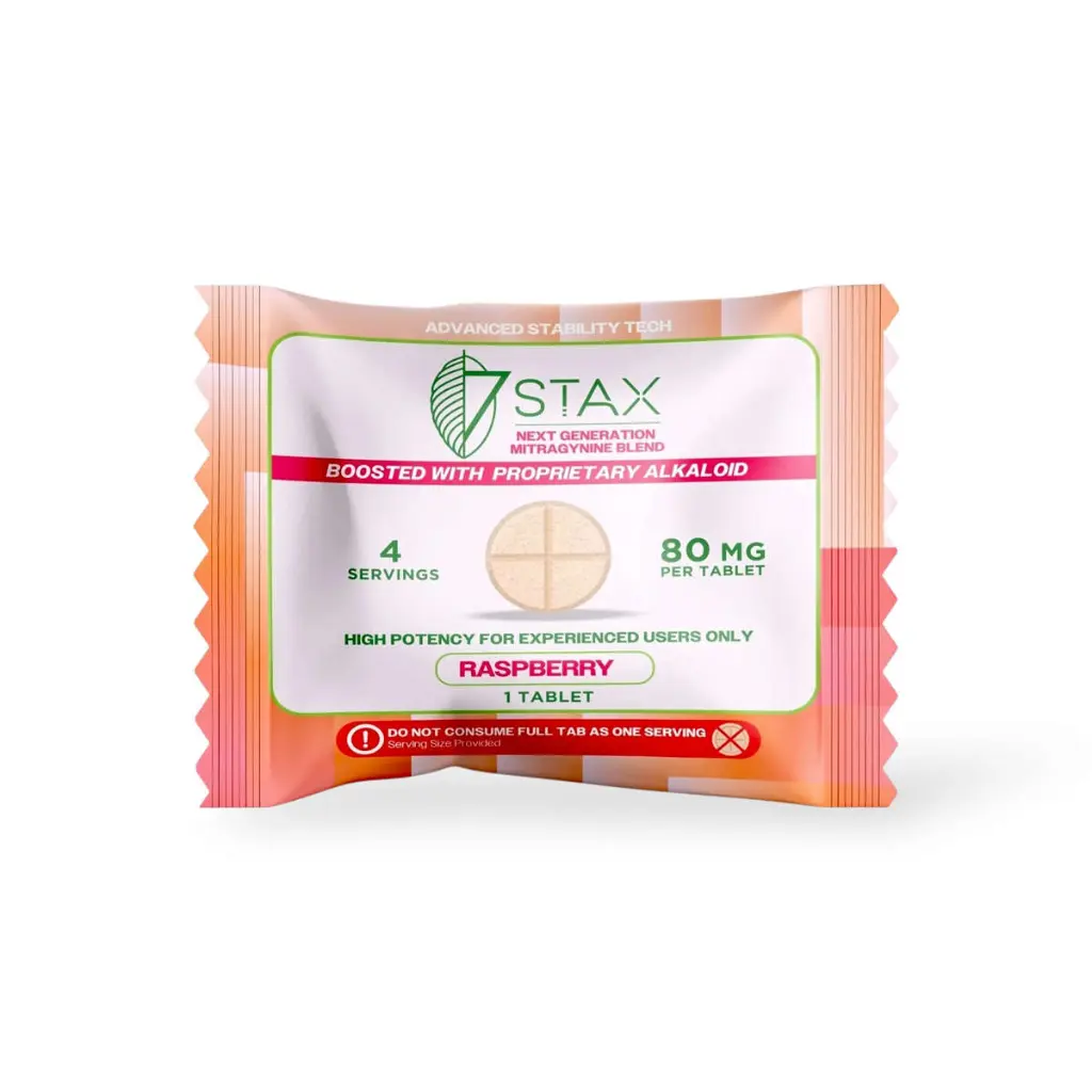 7 Stax Next Generation Mitragynine Blend Tablets Raspberry 80mg- 1ct.webp