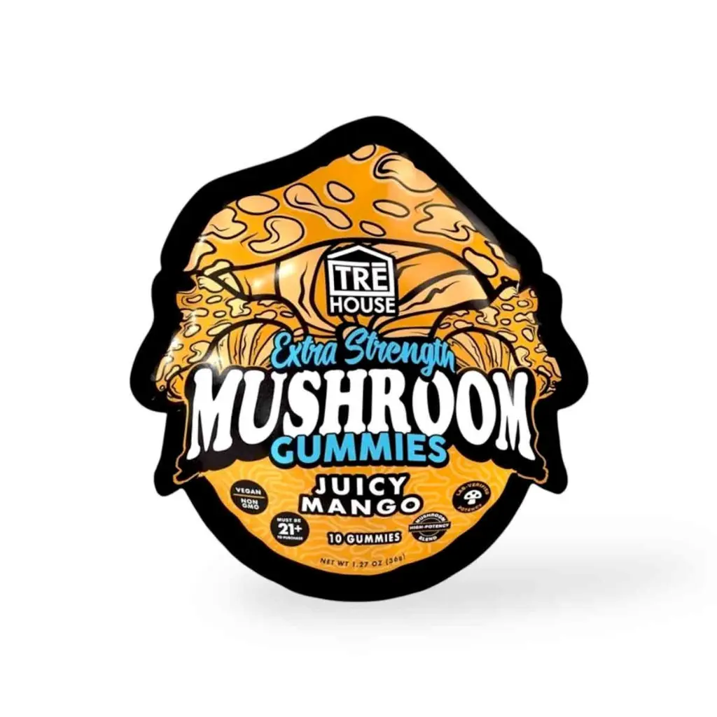 Tre House Extra Strength Mushroom Gummies Juicy Mango- 10ct.webp