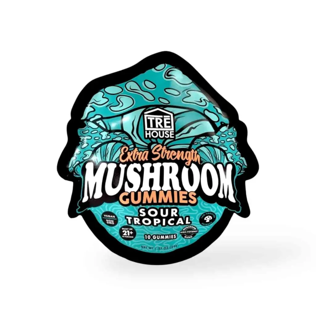 Tre House Extra Strength Mushroom Gummies Sour Tropical- 10ct.webp