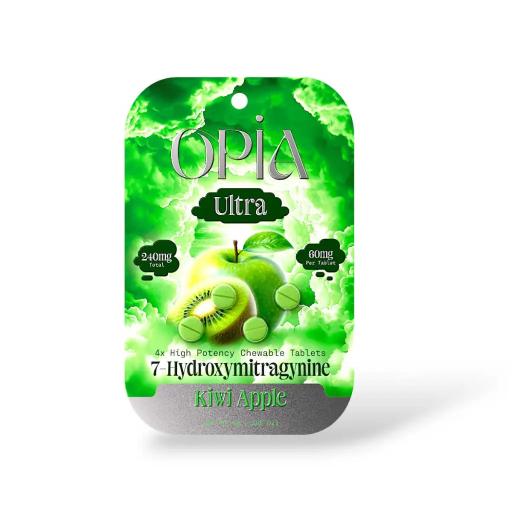 Opia Ultra 7-OH High Potency Kiwi Apple Chewable 60mg- 4ct.webp