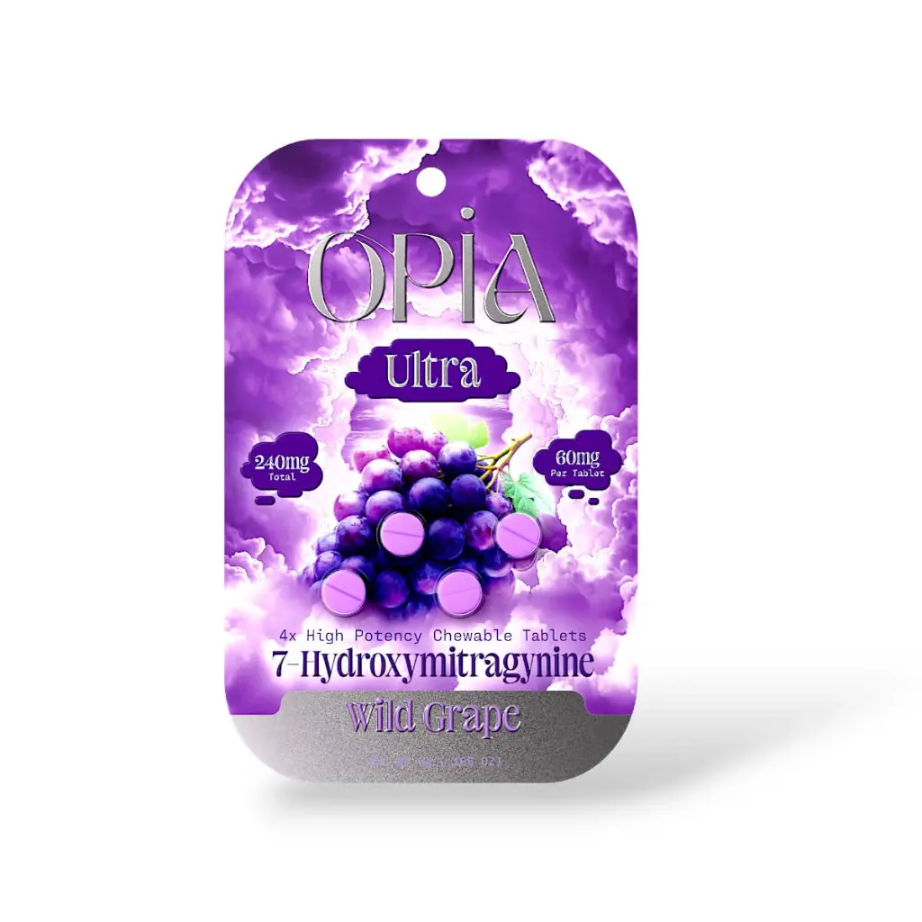 Opia Ultra 7-OH High Potency Wild Grape Chewable 60mg- 4ct.webp