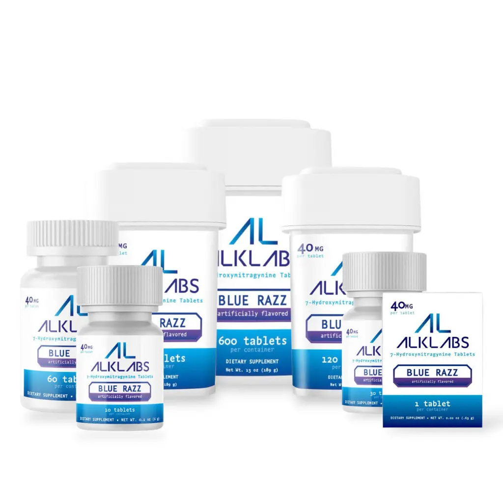 AlkLabs 7- Hydroxymitragynine Blue Razz 40mg Tablet- All.webp