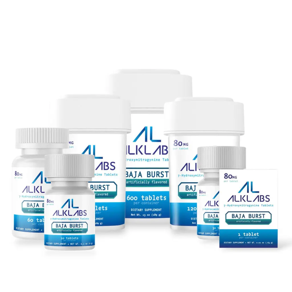 AlkLabs 7- Hydroxymitragynine Baja Burst 80mg Tablet- All.webp