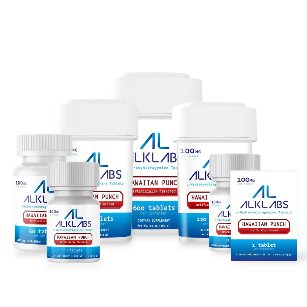 AlkLabs 7- Hydroxymitragynine Hawaiian Punch 100mg Tablet- All.webp