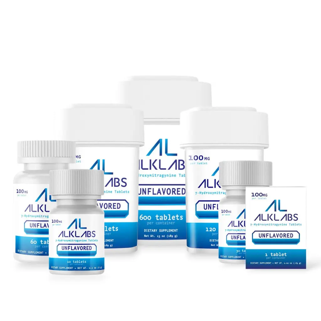 AlkLabs 7- Hydroxymitragynine Unflavored 100mg Tablet- All.webp