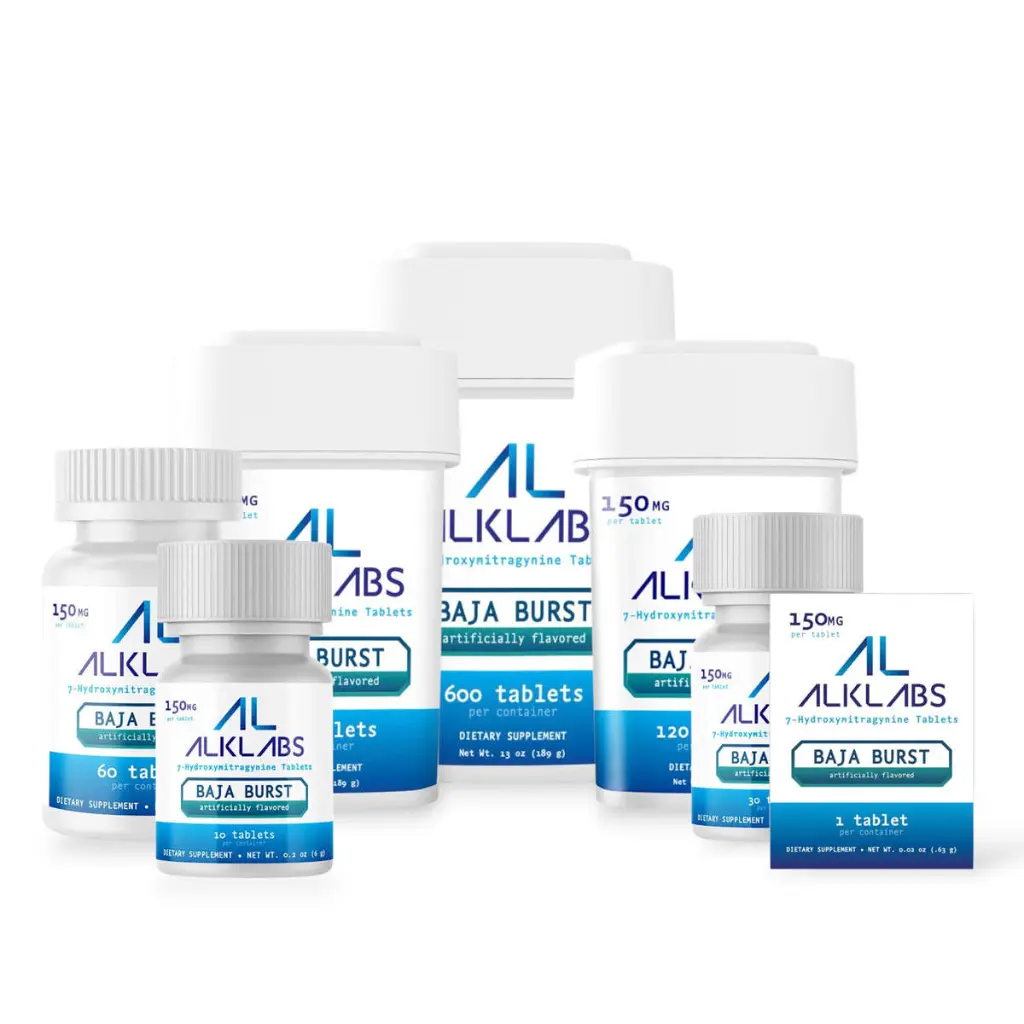 AlkLabs 7- Hydroxymitragynine Baja Burst 150mg Tablet- All.webp