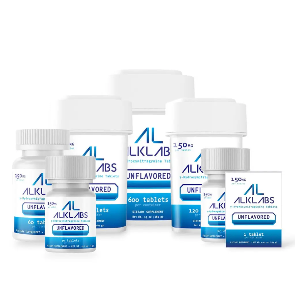 AlkLabs 7- Hydroxymitragynine Unflavored 150mg Tablet- All.webp