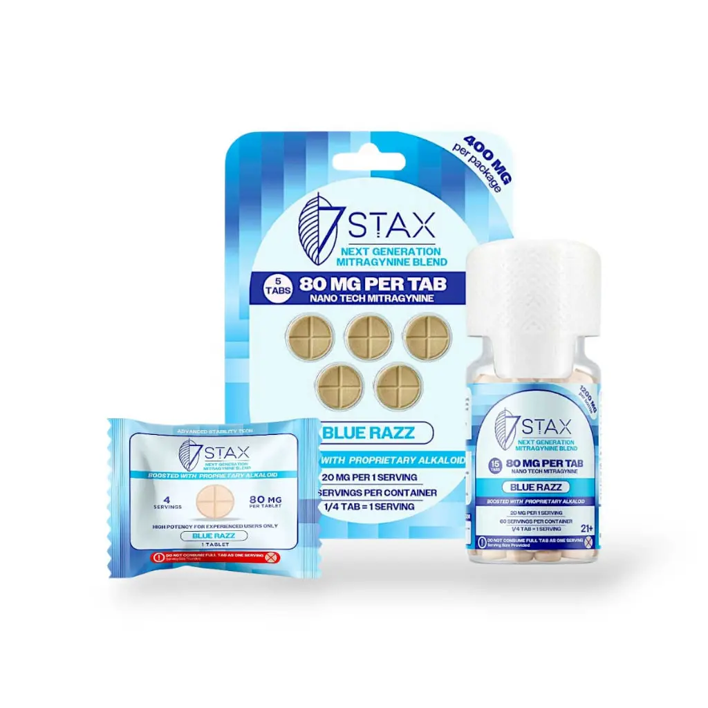 7 Stax Next Generation Mitragynine Blend Tablets Blue Razz 80mg- All.webp