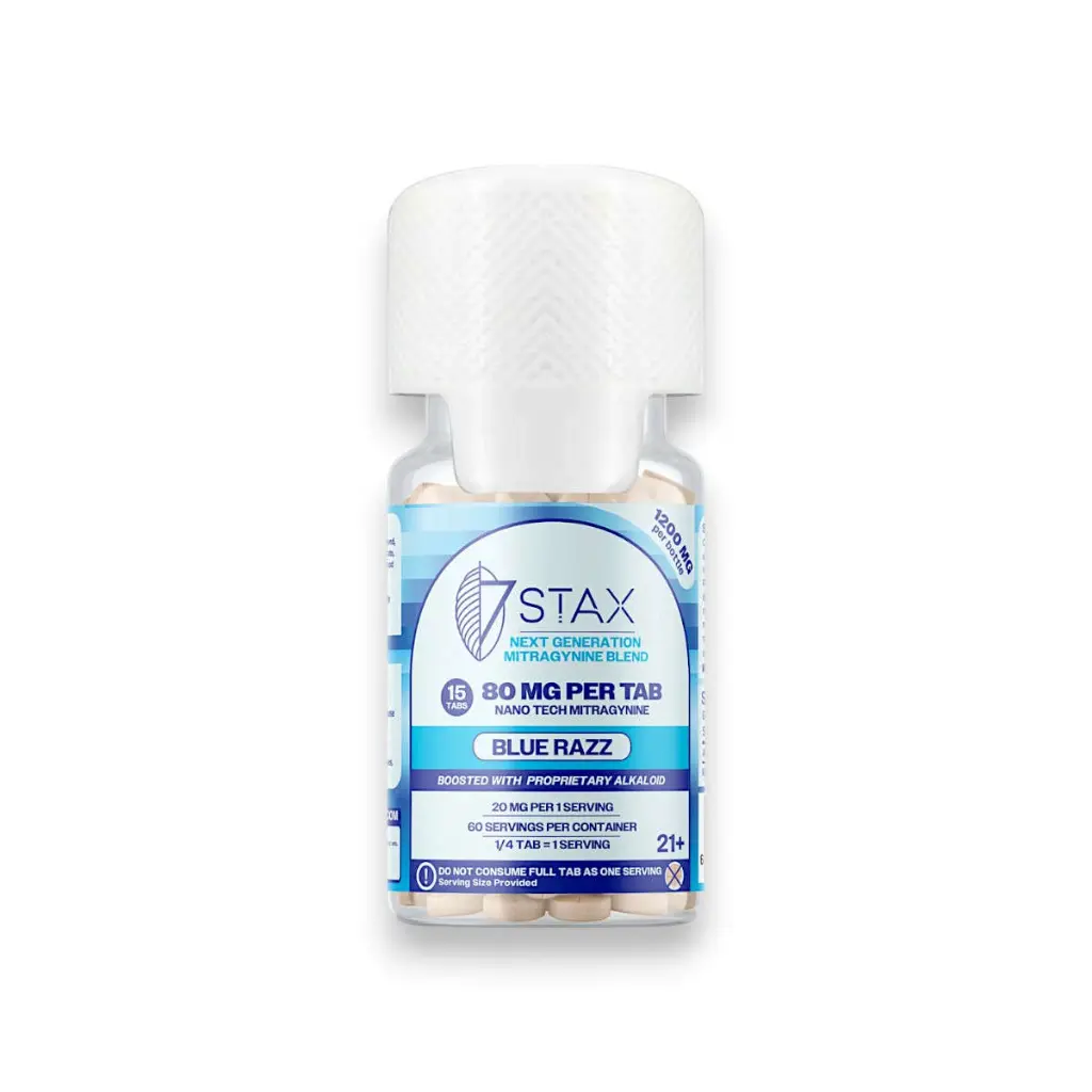 7 Stax Next Generation Mitragynine Blend Tablets Blue Razz 80mg- 15ct.webp