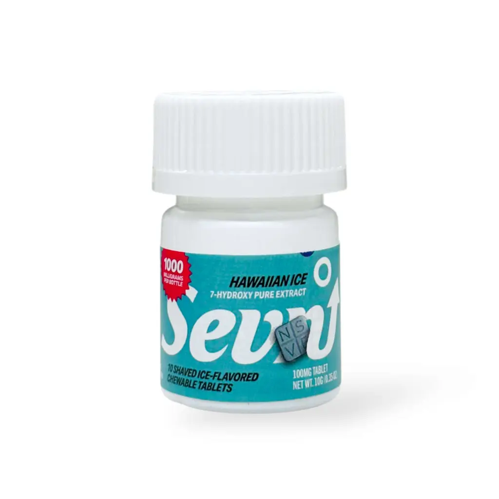 Sevn 7-Hydroxy Pure Extract Hawaiian Ice Tablet Shaved Ice Flavored 100mg- 10ct.webp