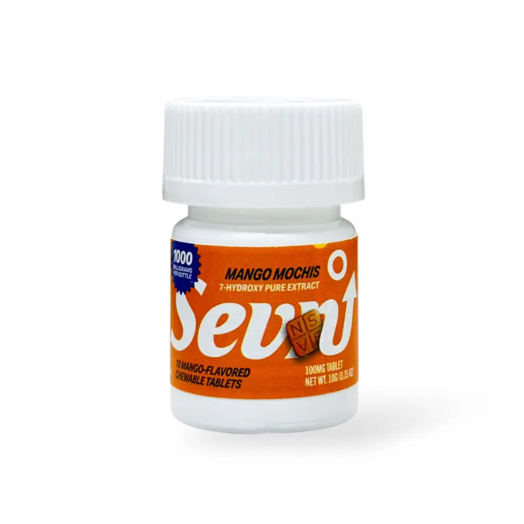 Sevn 7-Hydroxy Pure Extract Mango Mochis Tablet Mango Flavored 100mg- 10ct.webp