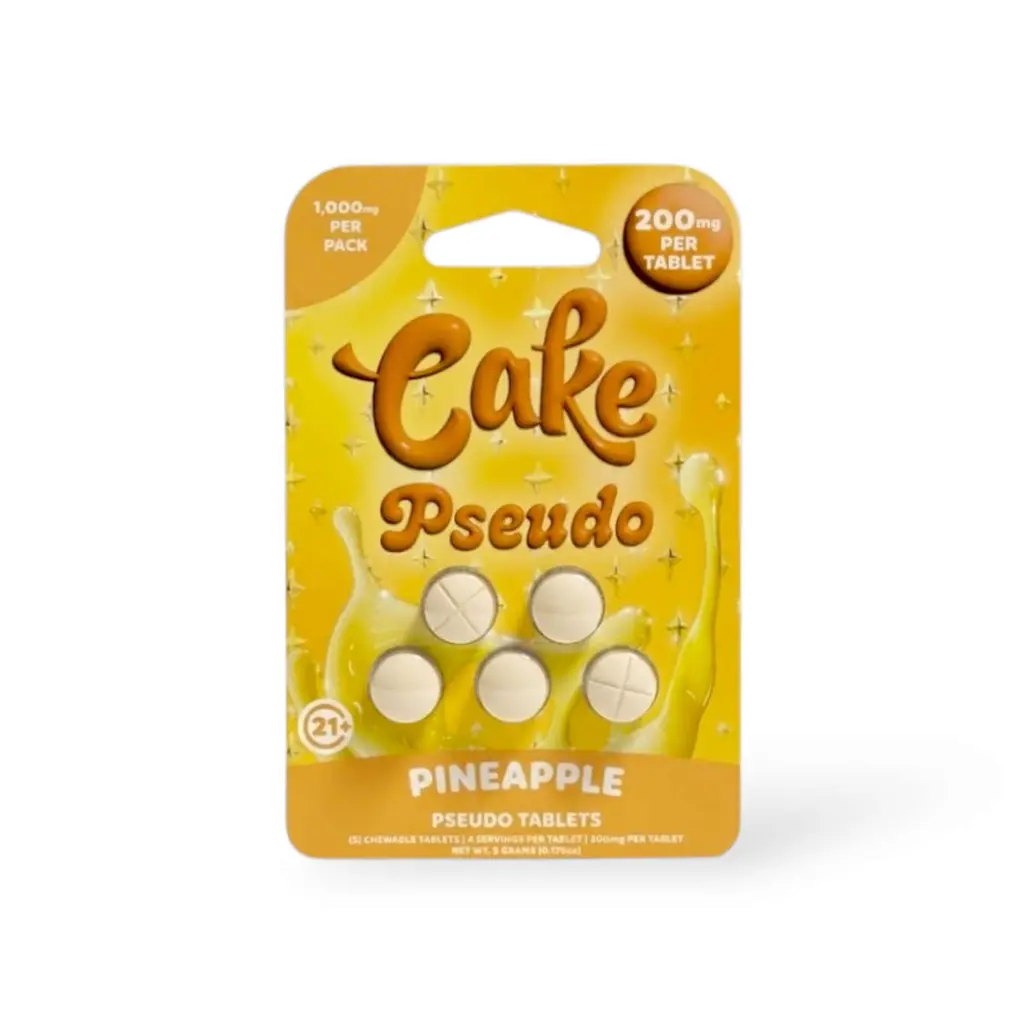 Cake Pseudo Chewable Tablets Pineapple 200mg- 5ct.webp
