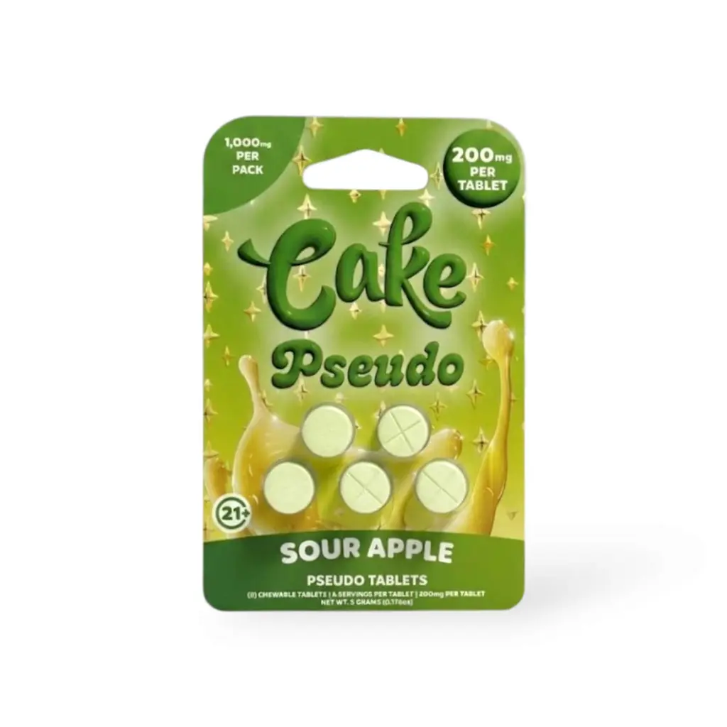 Cake Pseudo Chewable Tablets Sour Apple 200mg- 5ct.webp