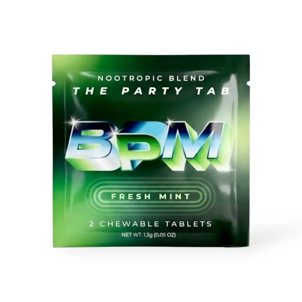BPM Nootropic Blend Chewable Tablet Fresh Mint 1000mg- 2ct.webp