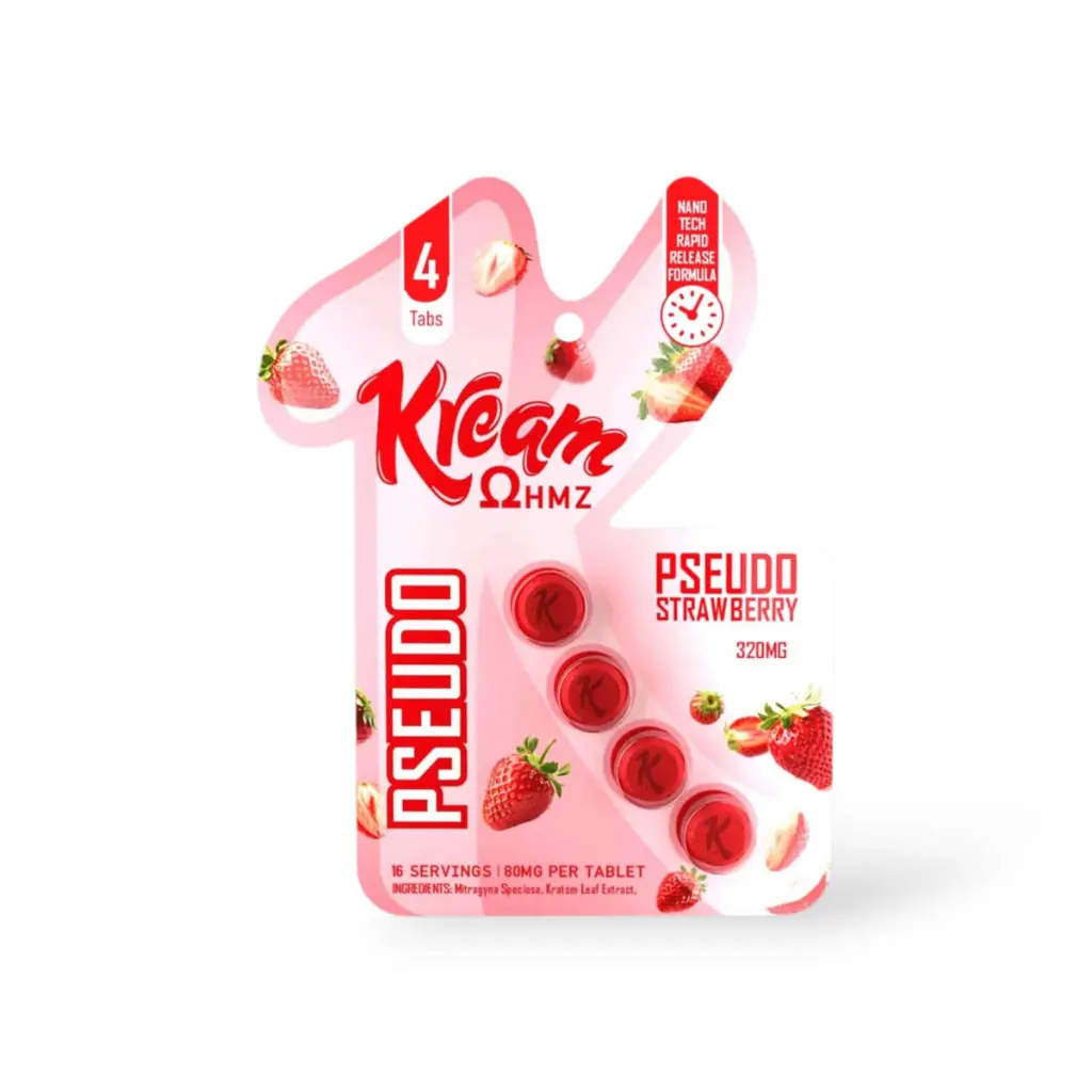 Kream Pseudo Strawberry Chewable Tablets 80mg- 4ct.webp