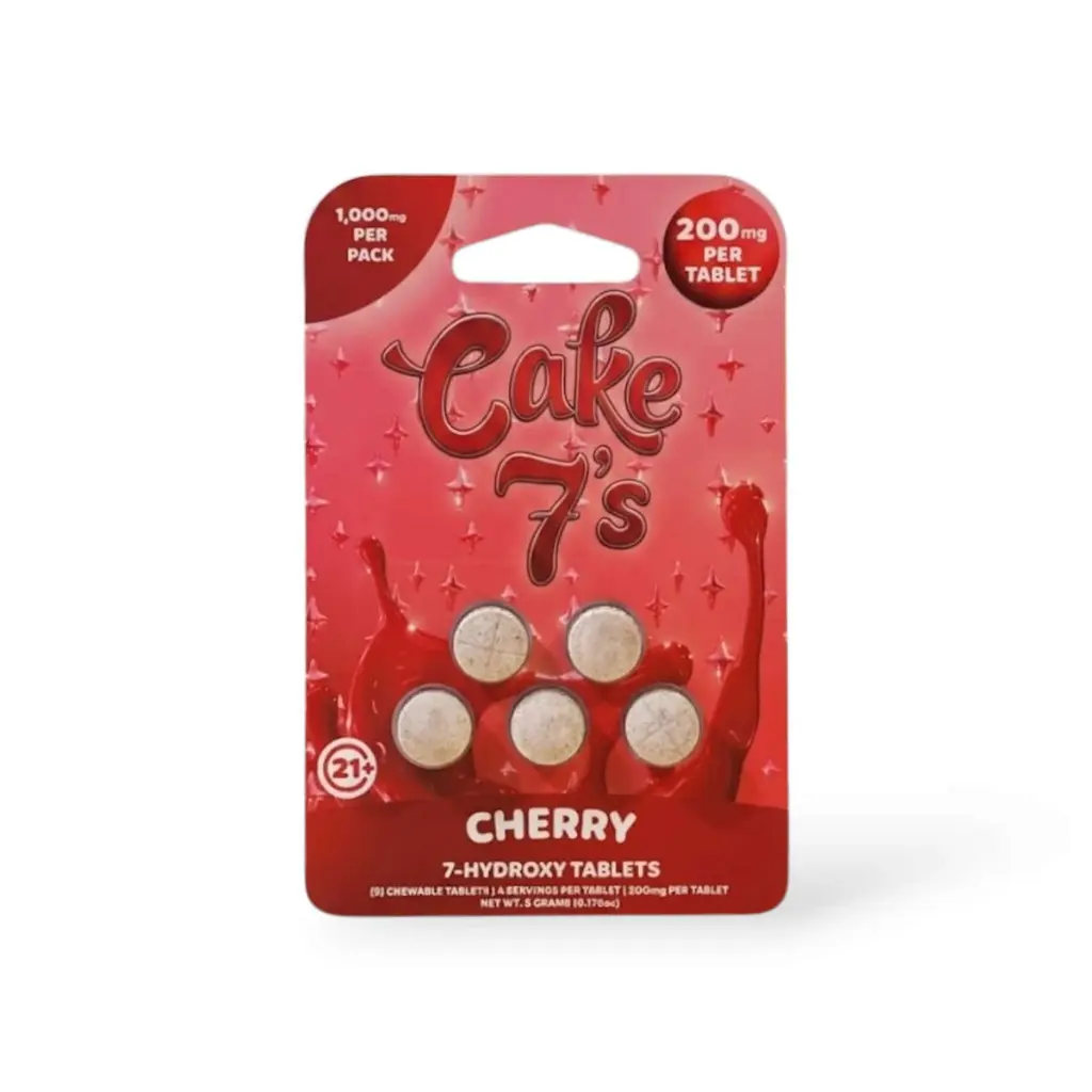 Cake 7's 7-Hydroxy Chewable Tablets Cherry 200mg- 5ct.webp