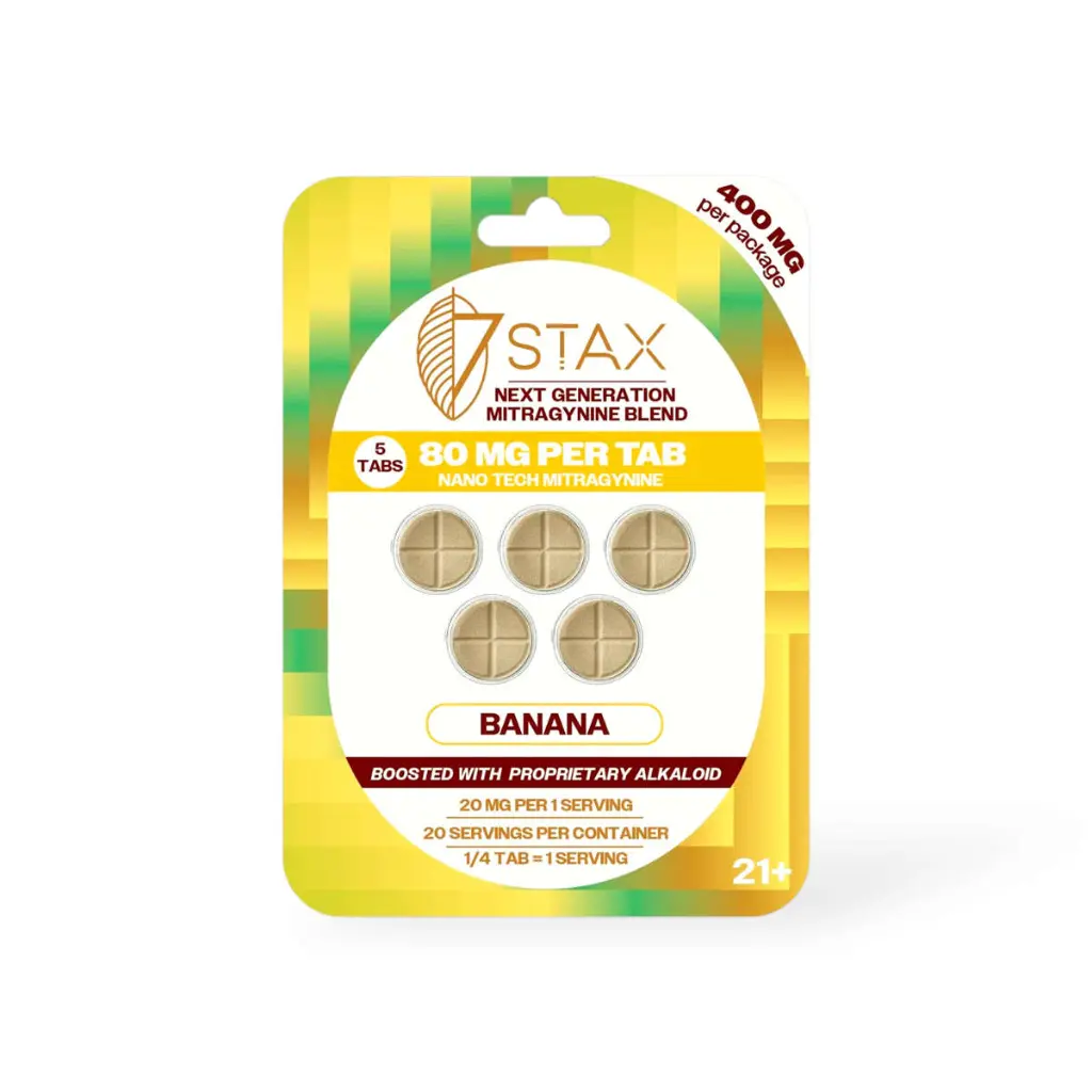 7 Stax Next Generation Mitragynine Blend Tablets Banana 80mg- 5ct.webp