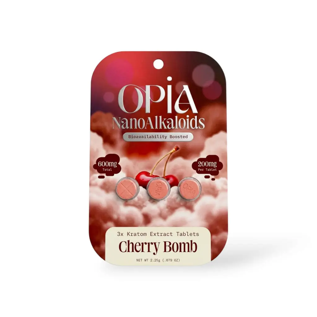 Opia Nano Alkaloid Chewable Tablets Cherry Bomb 200mg 3ct.webp