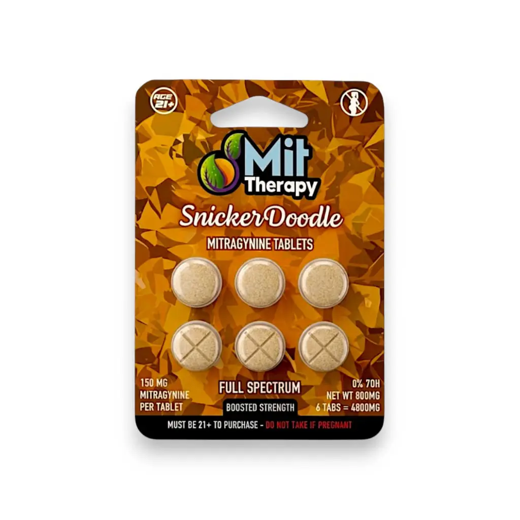 Mit Therapy Mitragynine Chewable Tablets Snicker Doodle 150mg-6ct.webp