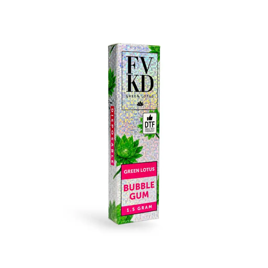 FVKD Green Lotus Disposable Vape Bubble Gum 1.5g.webp