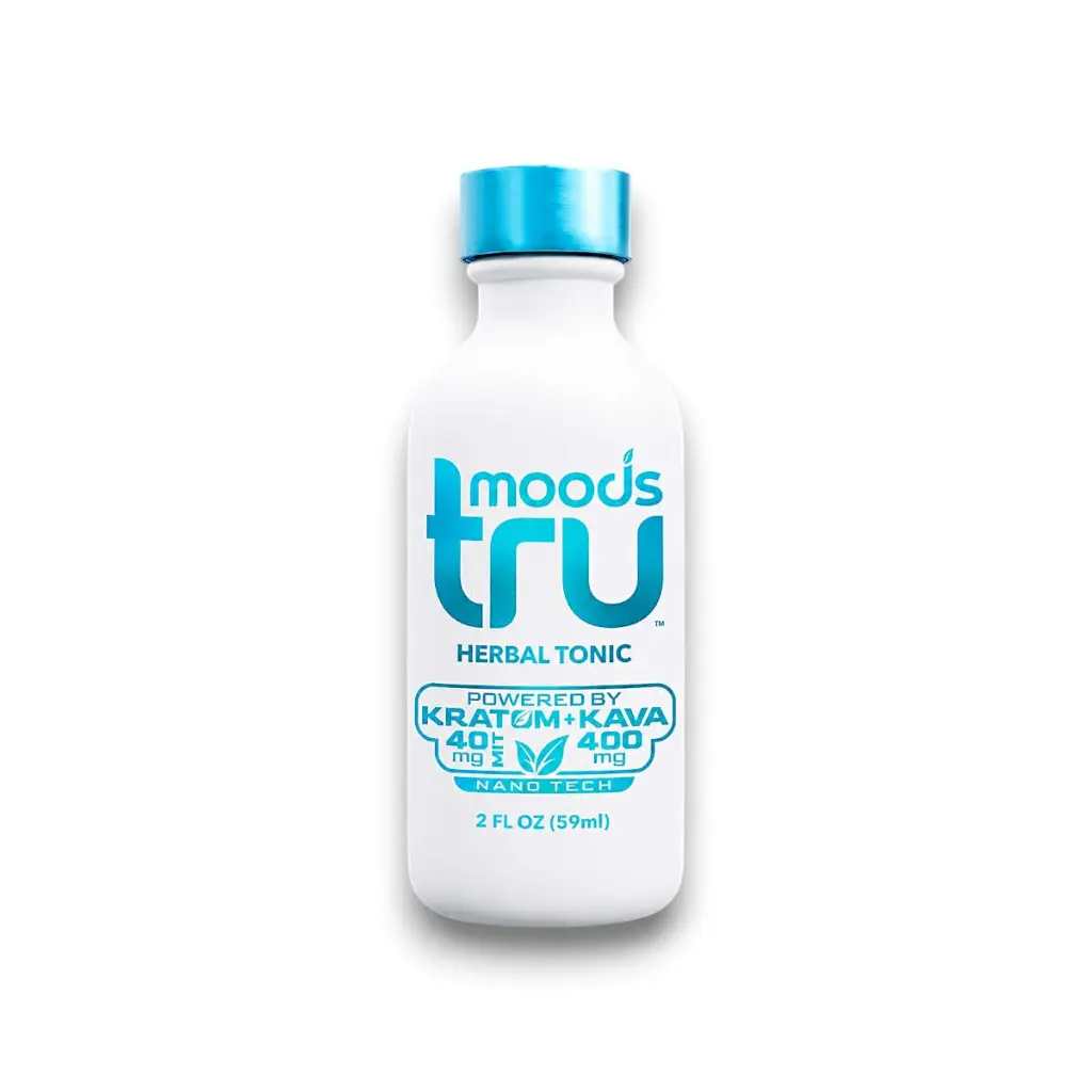 Tru Moods Herbal Tonic Blue Kratom + Kava Shot 2oz.webp