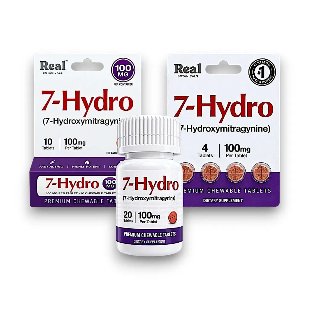 Real Botanicals 7- Hydro 7-OH Chewable Tablet 100mg- All.webp