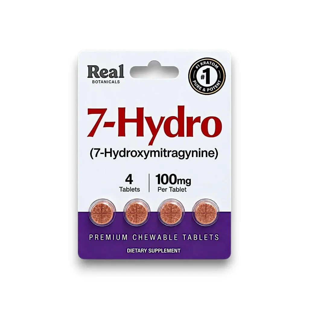 Real Botanicals 7- Hydro 7-OH Chewable Tablet 100mg-4ct.webp