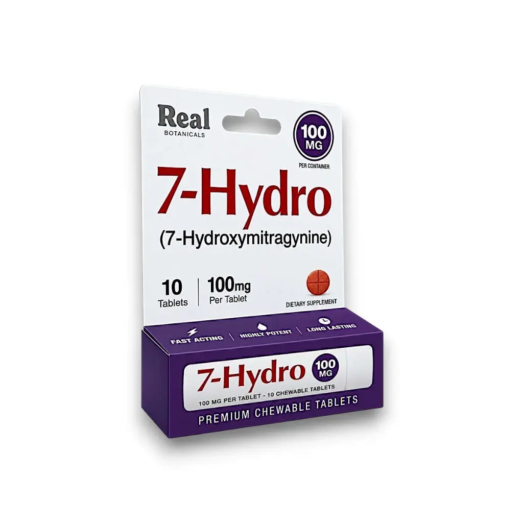 Real Botanicals 7- Hydro 7-OH Chewable Tablet 100mg- 10ct.webp