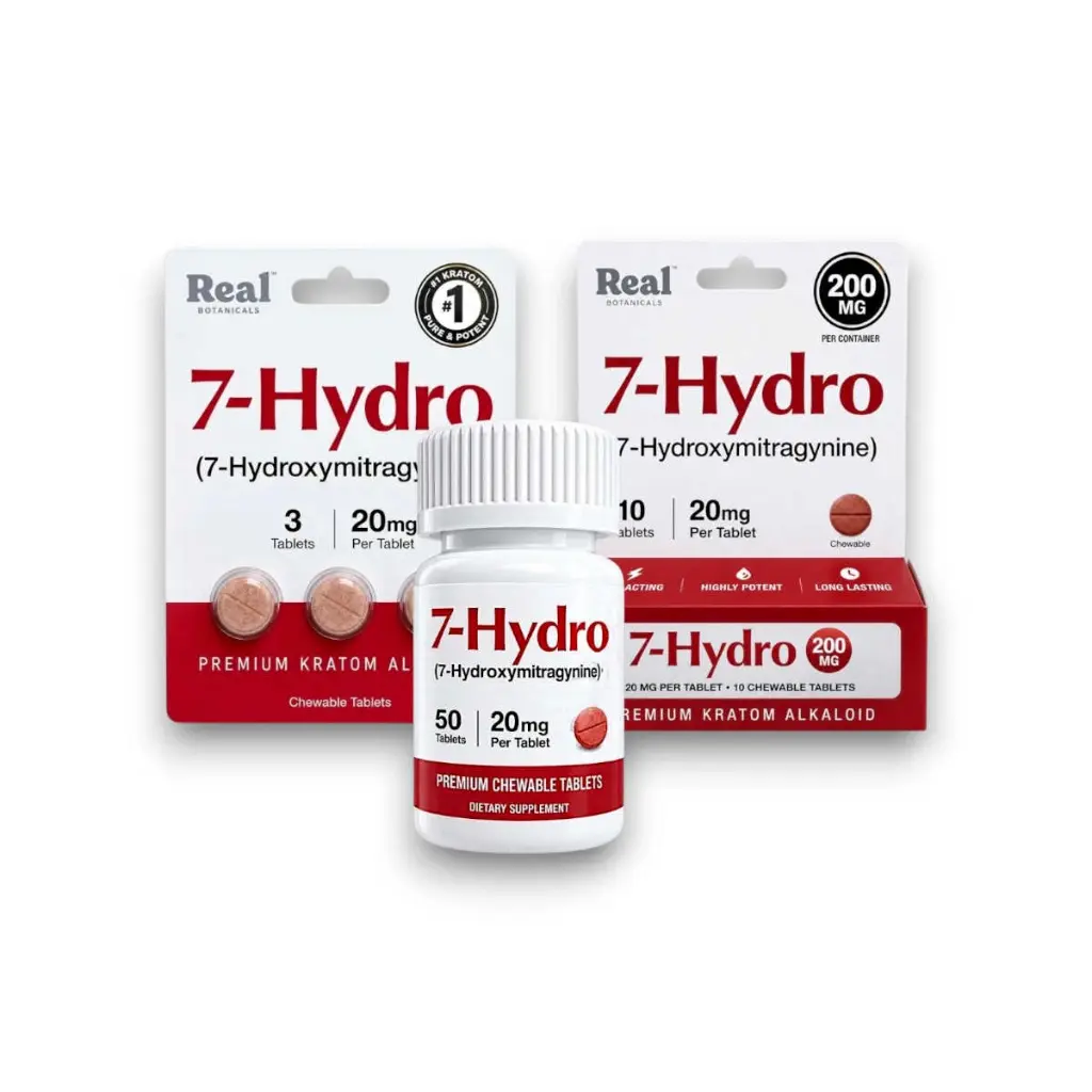 Real Botanicals 7- Hydro 7-OH Chewable Tablet 20mg- All.webp