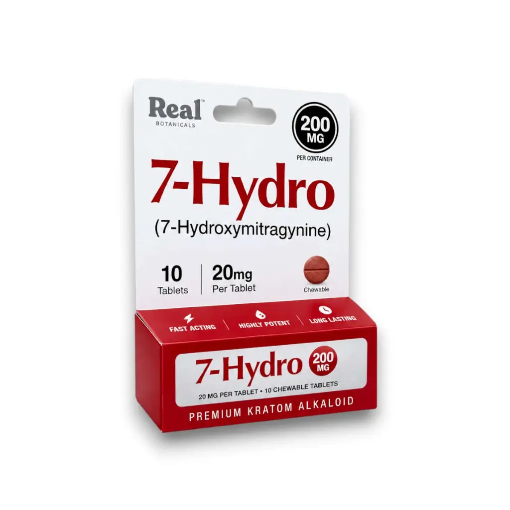 Real Botanicals 7- Hydro 7-OH Chewable Tablet 20mg-10ct.webp