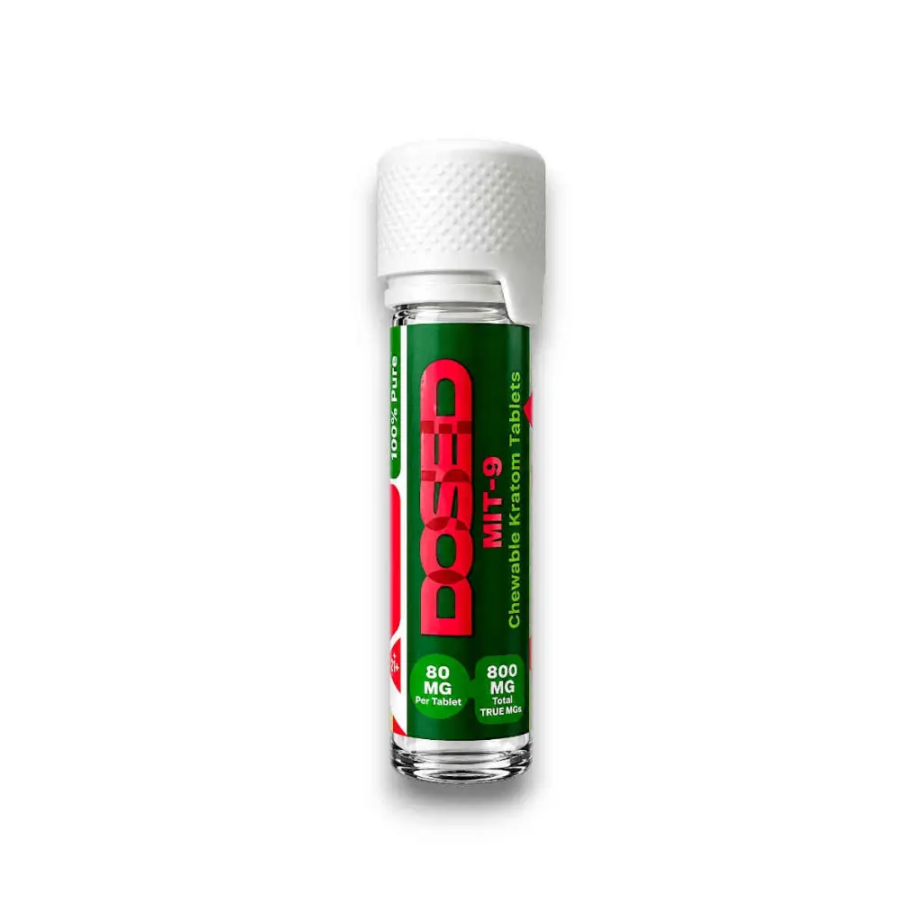 Dosed MIT- 9 Kratom Chewable Tablet Watermelon Rush 80mg- 10ct.webp