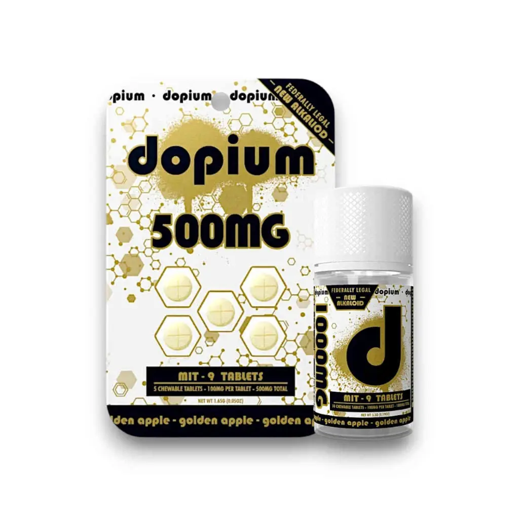 Dopium MIT 9 Chewable Tablet Golden Apple 100mg- Both.webp