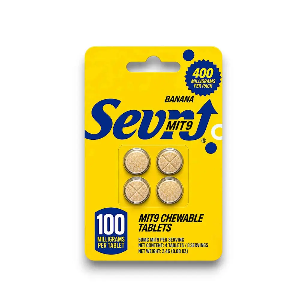 Sevn MIT 9 Chewable Tablets Banana 100mg- 4ct.webp