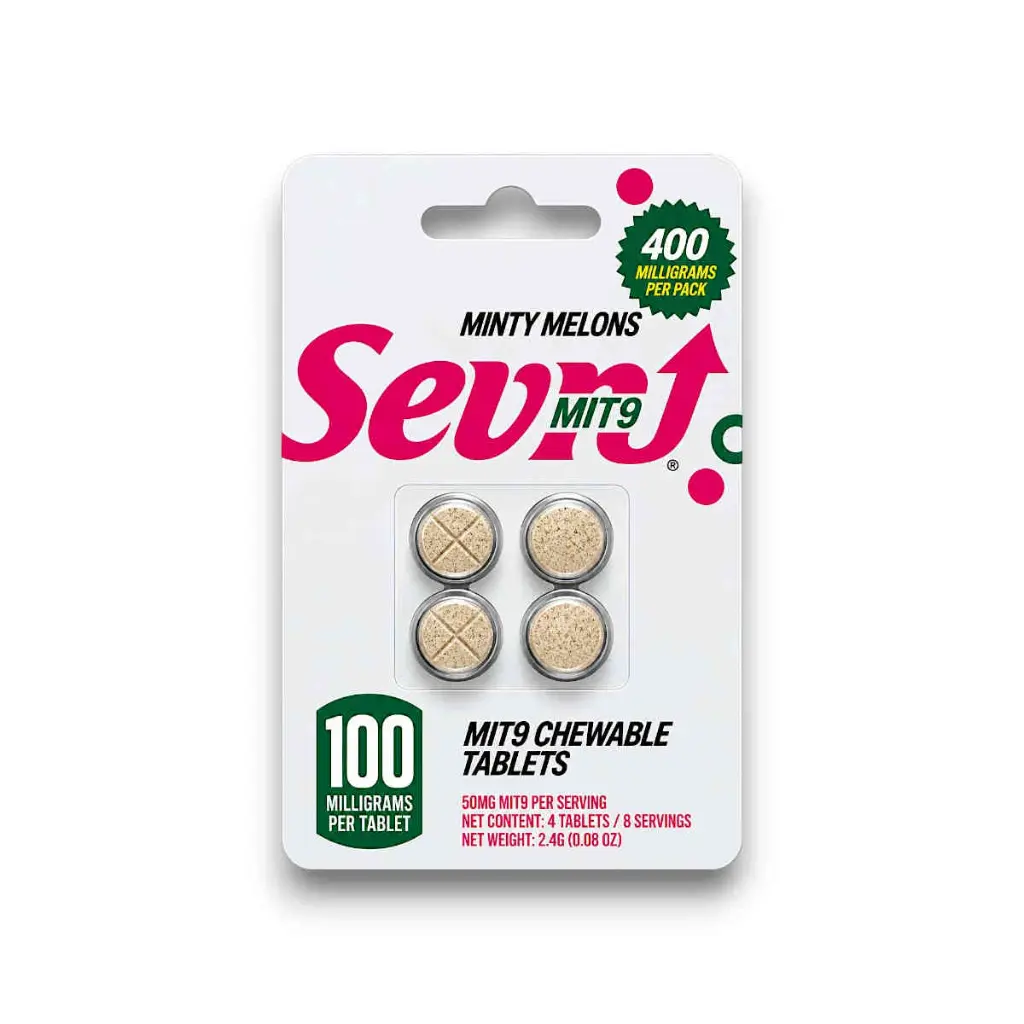 Sevn MIT 9 Chewable Tablets Minty Melons 100mg- 4ct.webp