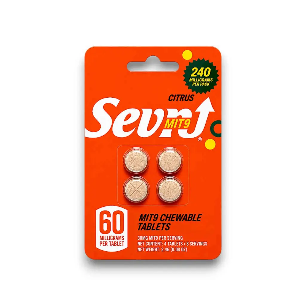 Sevn MIT 9 Chewable Tablets Citrus 60mg- 4ct.webp