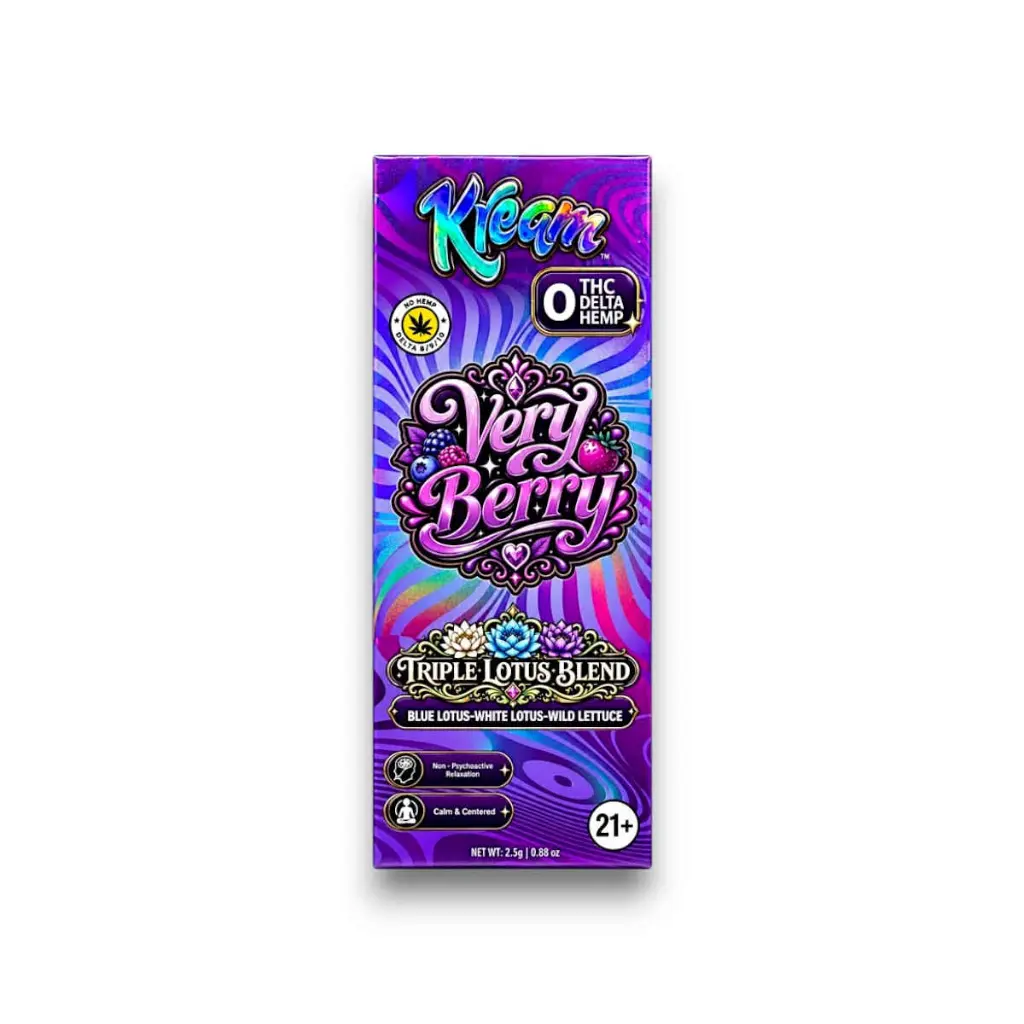 Kream Triple Lotus Blend Disposable Vape Very Berry 2.5g.webp