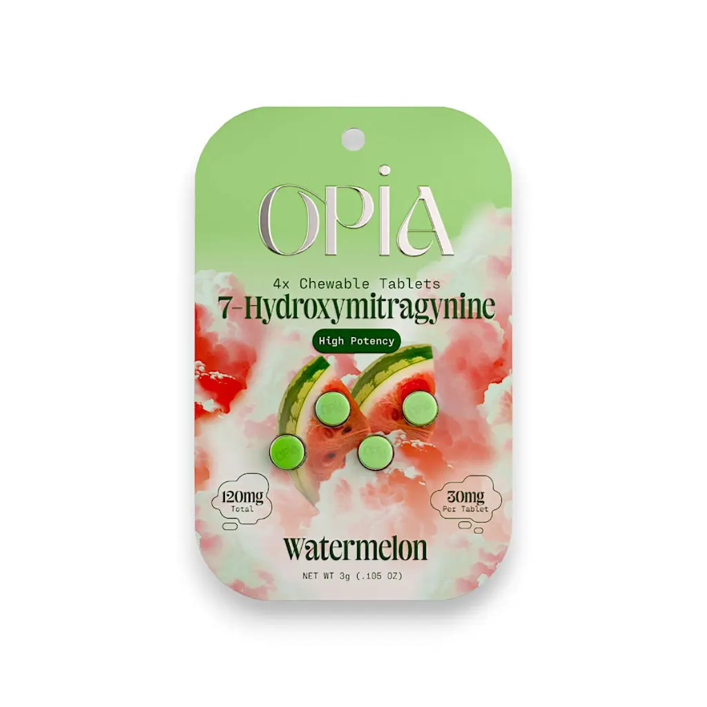 Opia 7 Hydroxymitragynine Chewable Tablets Watermelon 30mg.webp