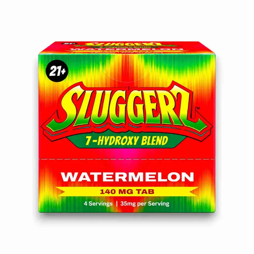 Sluggerz 7- Hydroxy Blend Chewable Tablet Watermelon 140mg Display Box of 20